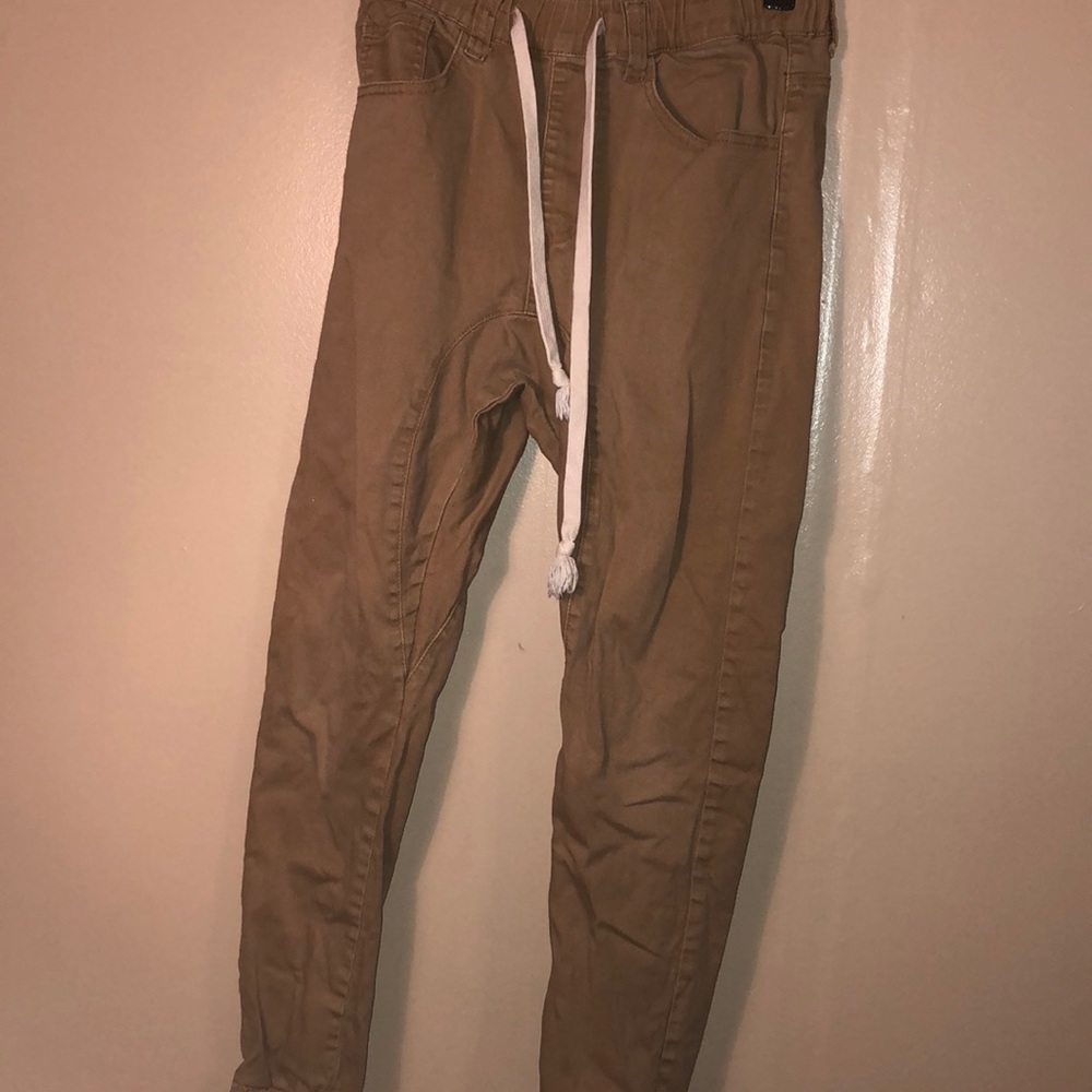 khaki joggers